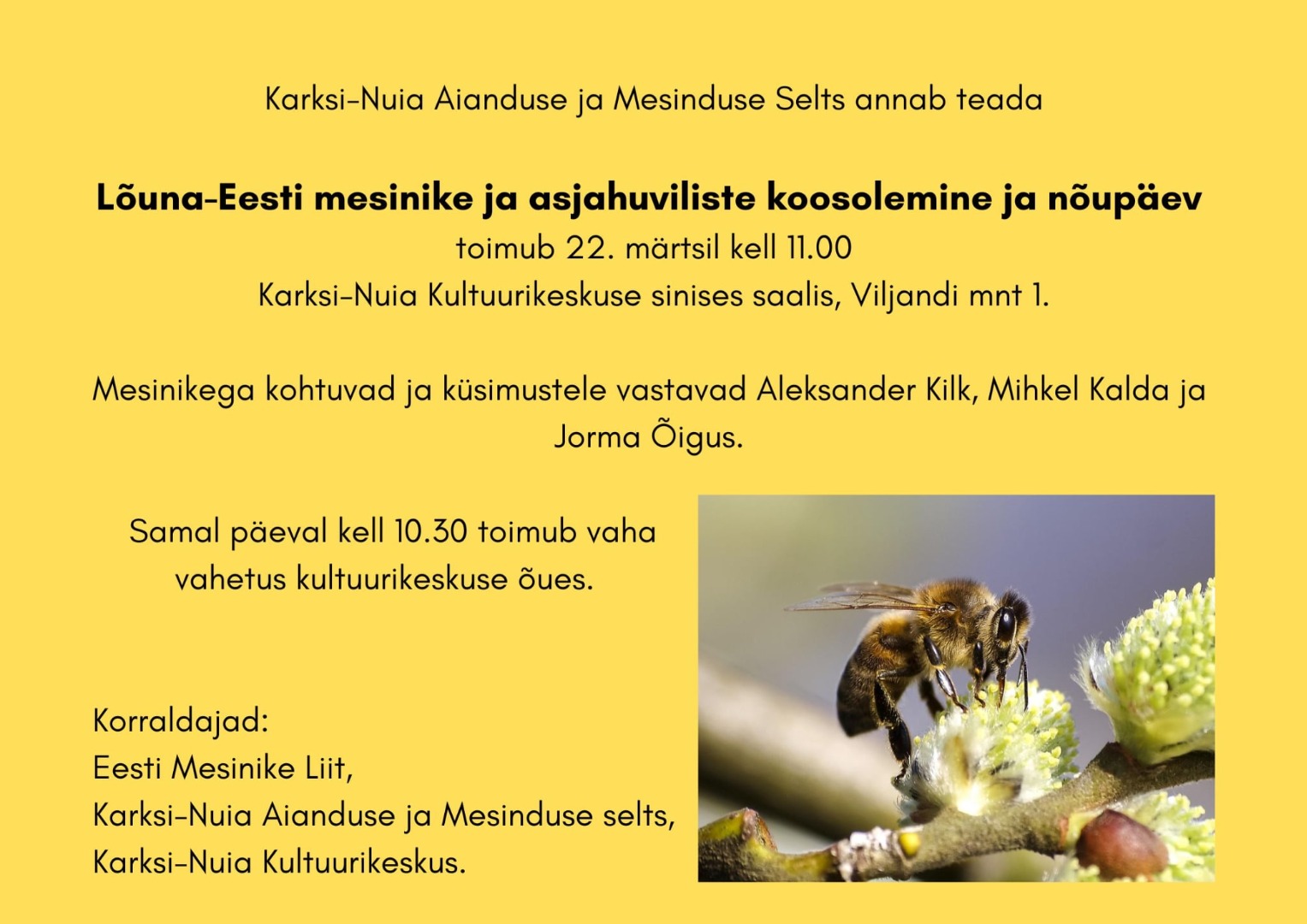 Lõuna-Eesti mesinike infopäev